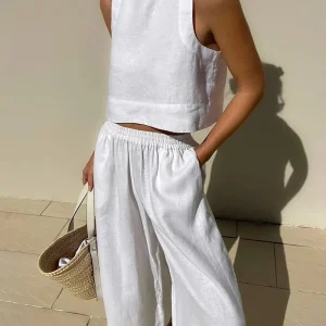 Cropped Top en High-Waist Broek - Tweedelige Zomerset