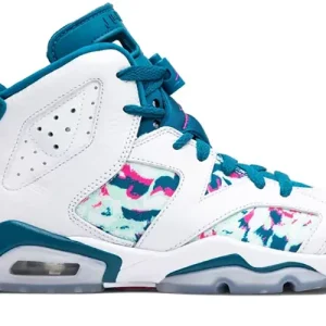 Nike Air Jordan 6 GS Green Abyss Sneakers
