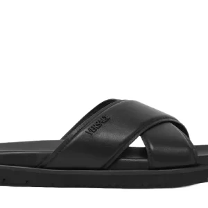 Versace Logo Slippers Zwart